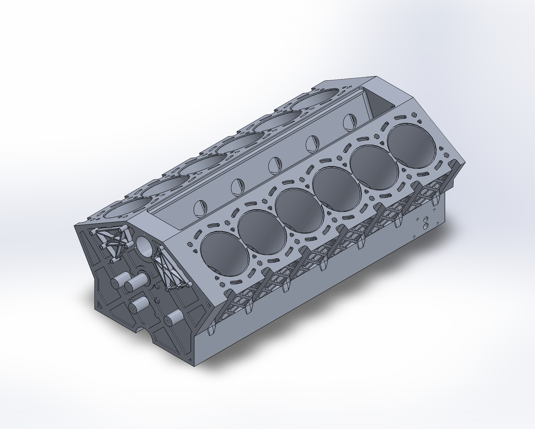 V-12 Engine: engine block