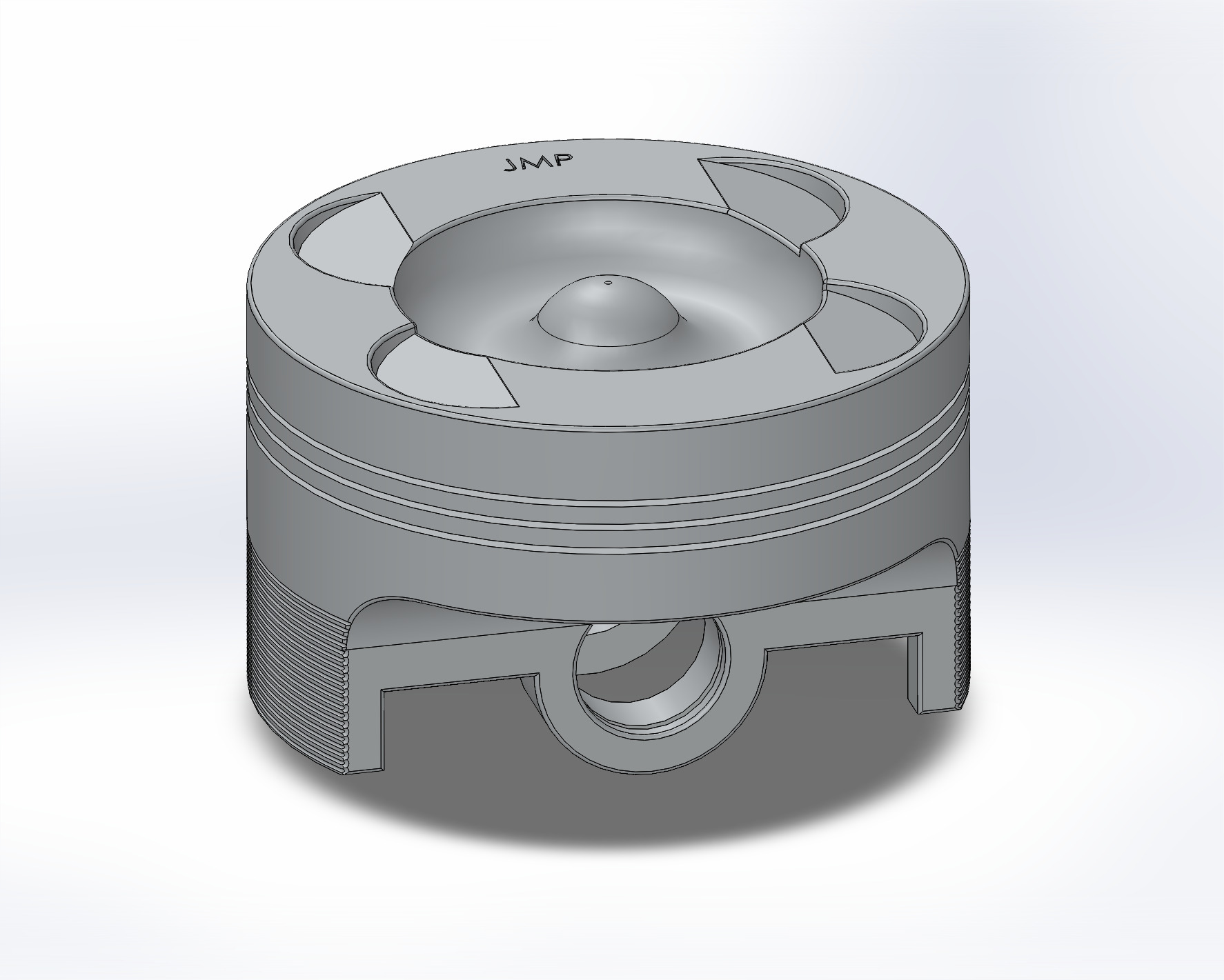 V-12 Engine: piston detail