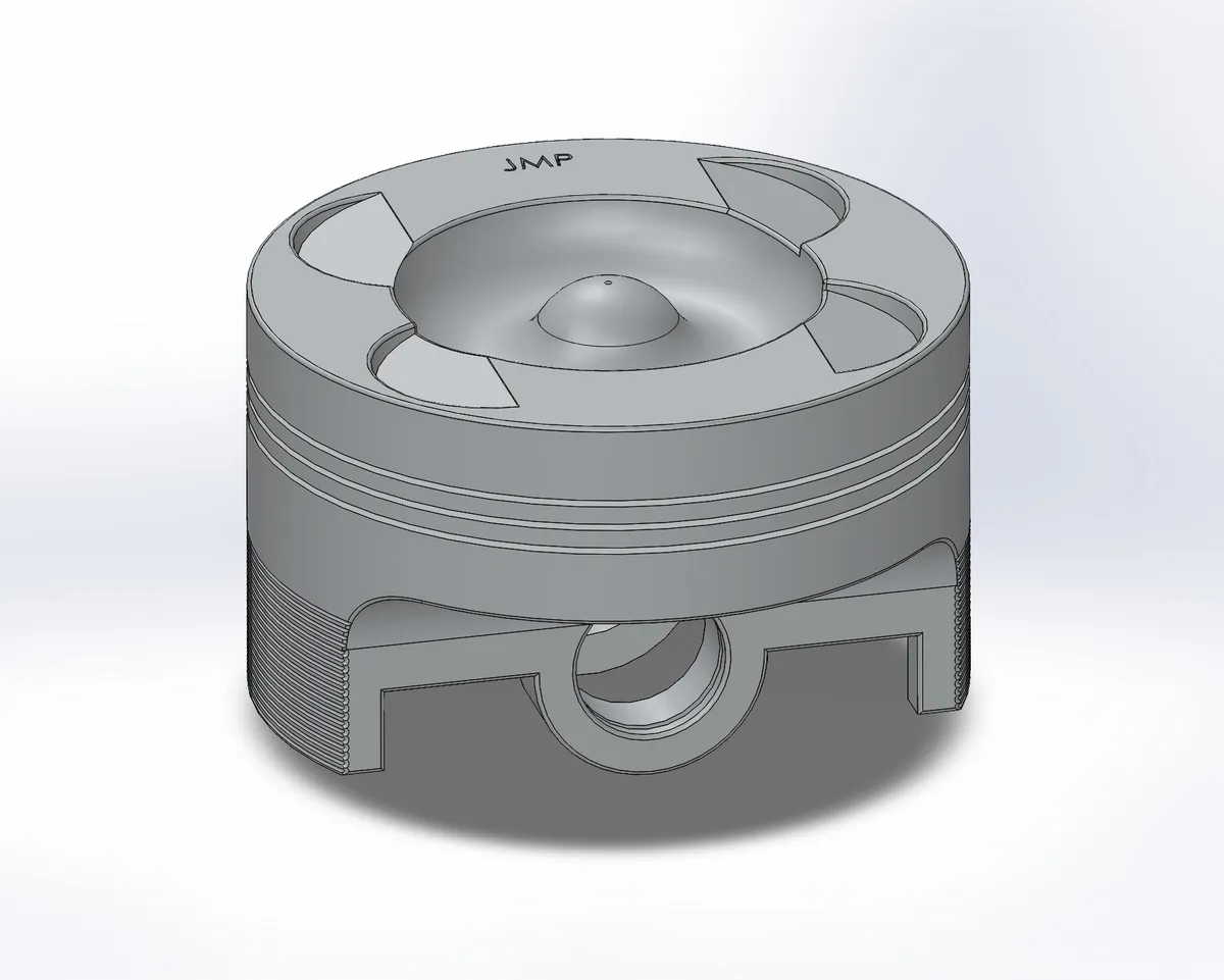 V-12 Engine: piston detail