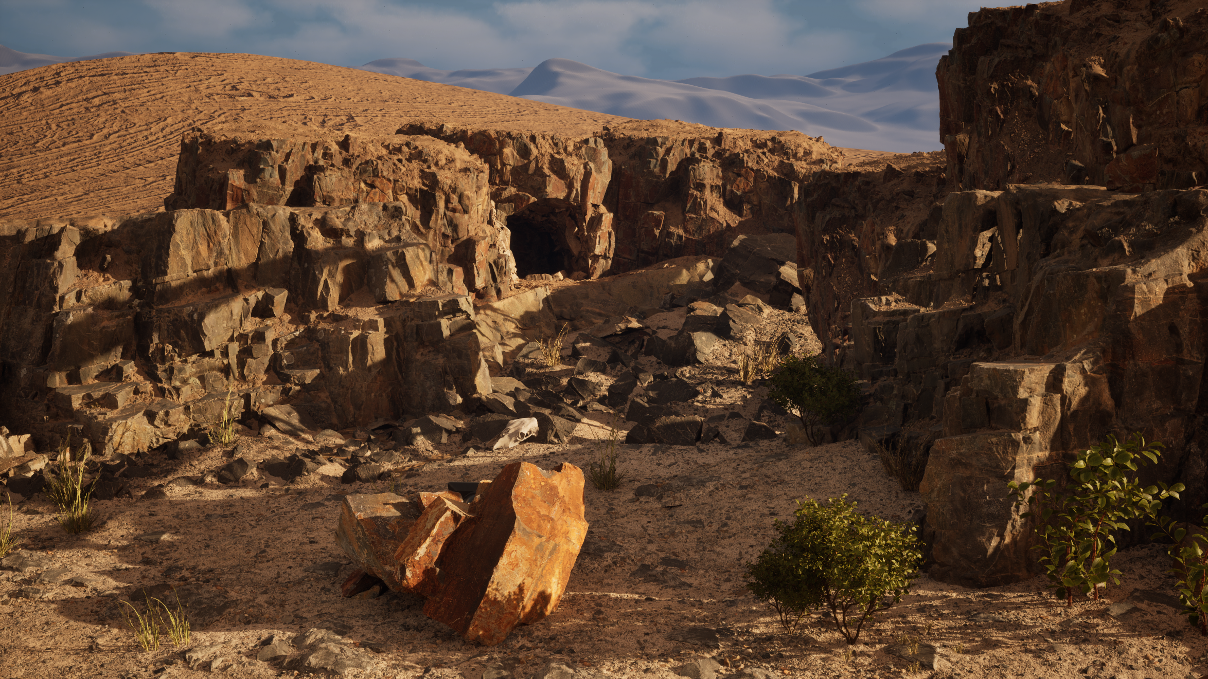 Rocky Desert: terrain close-up